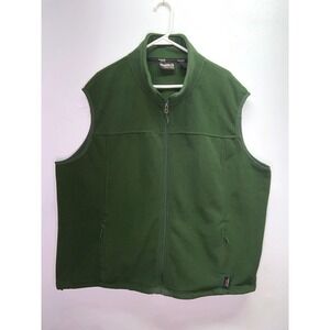 Gander Mountain Guide Series Mens 2XL Forest Green Fleece Full Zip Vest Outdoor